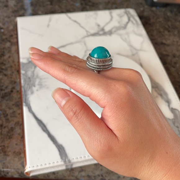 Turquoise & Black Stone Ring Bundle - Picture 17 of 17